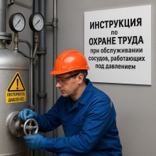 Инструкция по охране труда при выполнении работ по обслуживанию сосудов, работающих под давлением