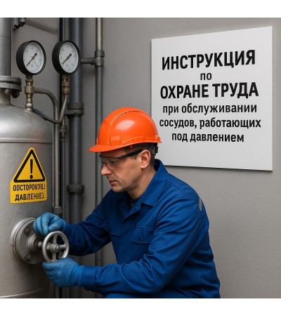Инструкция по охране труда при выполнении работ по обслуживанию сосудов, работающих под давлением