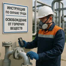 Инструкция по охране труда при выполнении работ по освобождению технологического оборудования и коммуникаций от горючих веществ на опасных производственных объектах