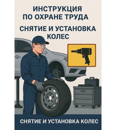 Инструкция по охране труда при снятии и установке колес водителями и машинистами