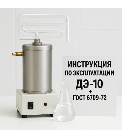 Инструкция по эксплуатации «Аквадистиллятор электрический ДЭ-10» и ГОСТ 6709-72 «Вода дистиллированная.