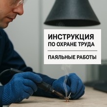 Инструкция по охране труда при выполнении паяльных работ